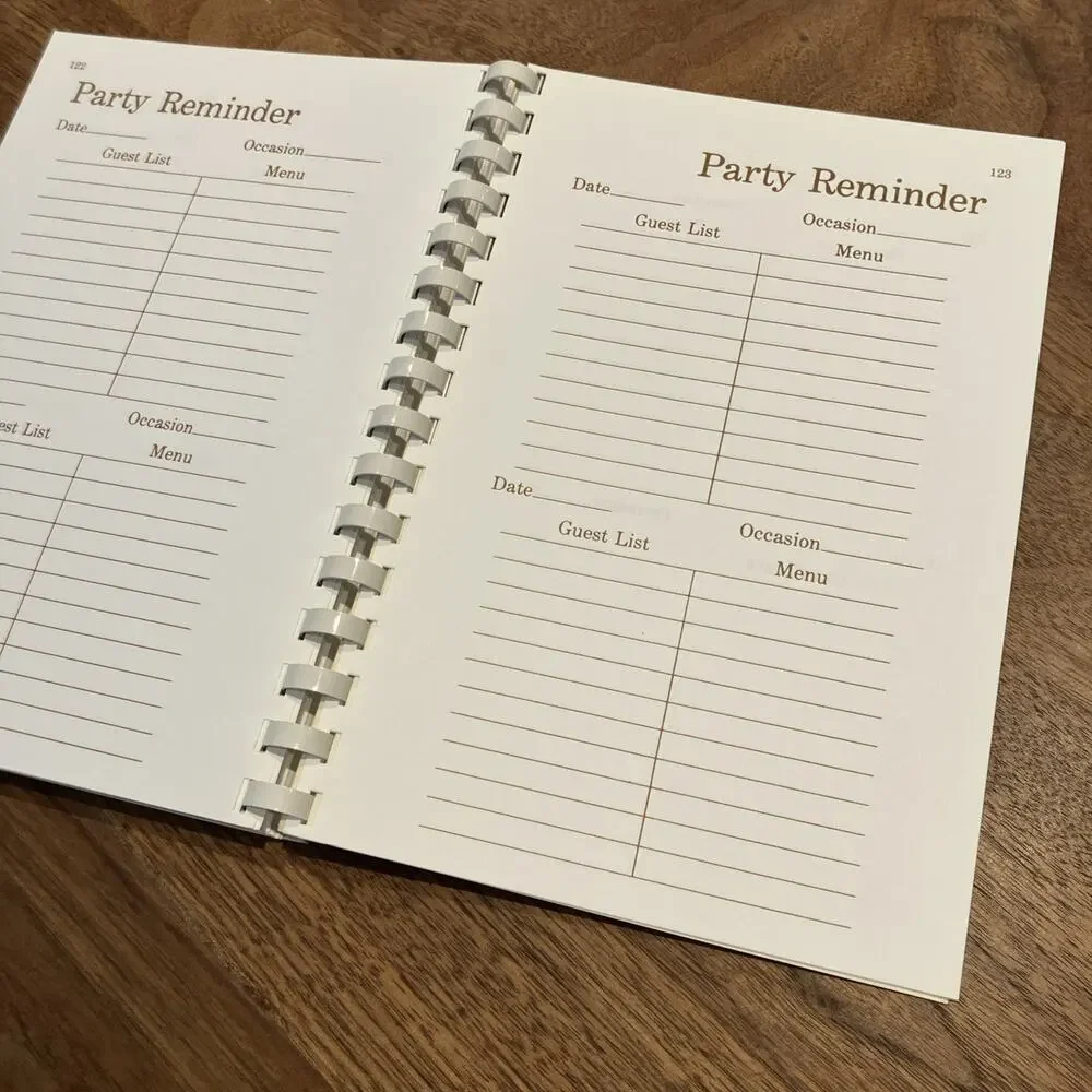 Vintage 1996 COOKBOOK ORGANIZER by Dot Gibson -‎ Mostly Unused VTG
